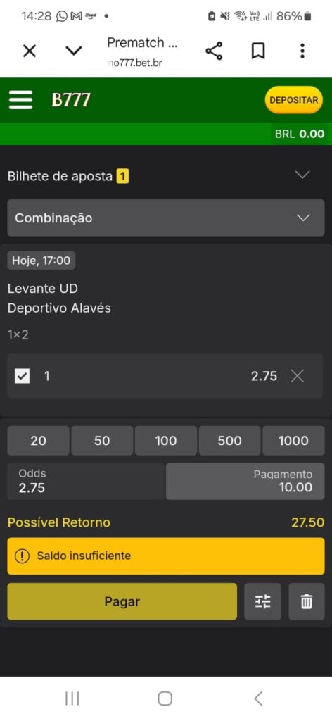 como apostar na Brazino777