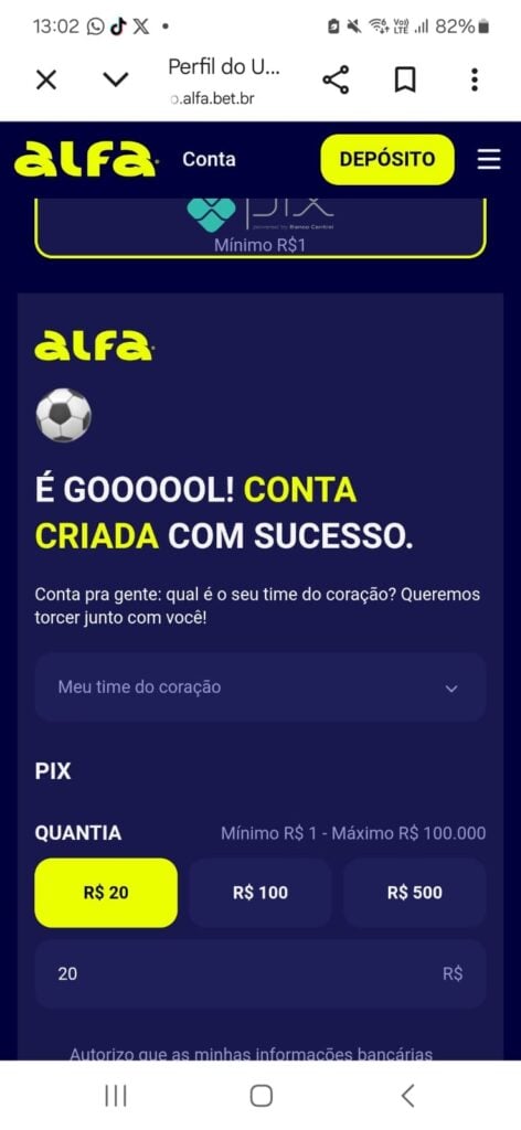 Alfabet - plataforma com depósito mínimo de 1 real