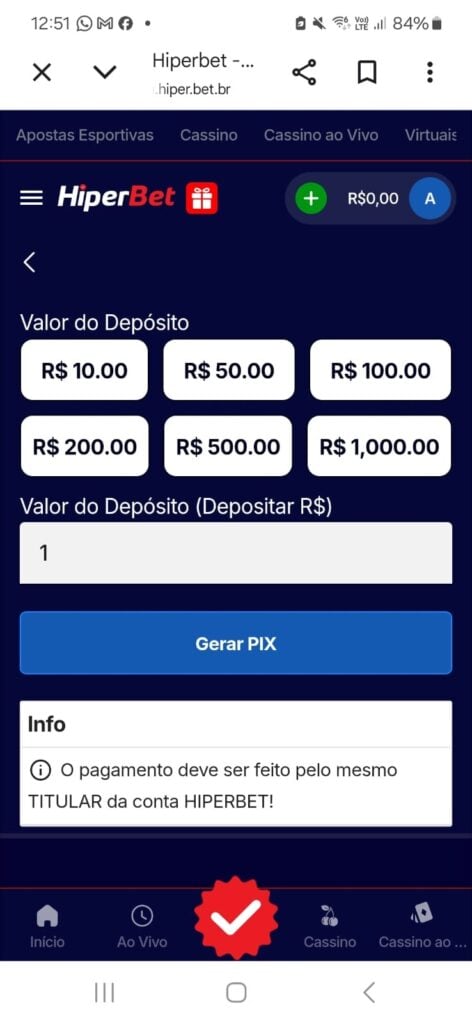 Hiperbet: plataforma de 1 real e missões premiadas