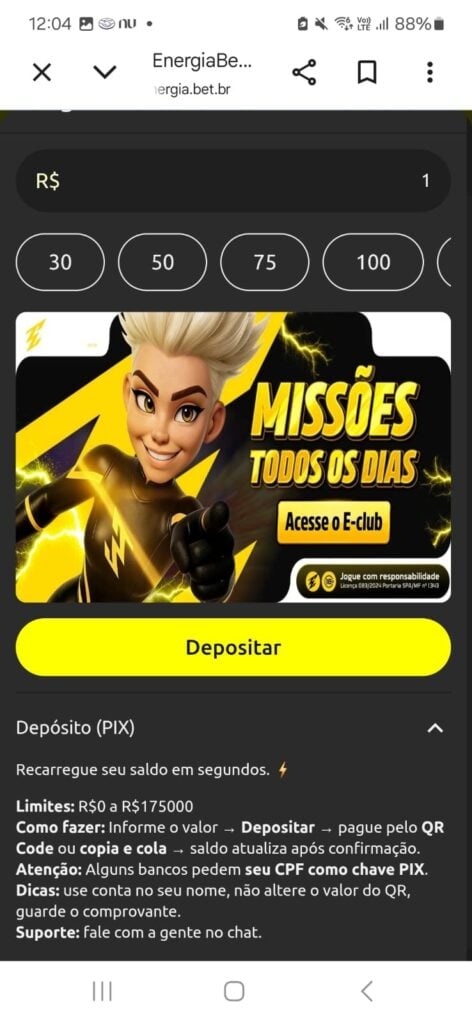 energia bet - plataforma nova de 1 real 