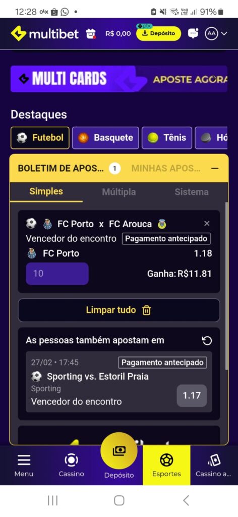 como apostar na Multibet 