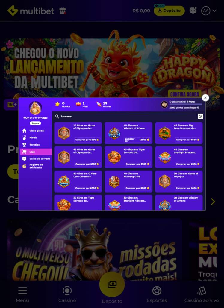captura de tela das apostas grátis multibet