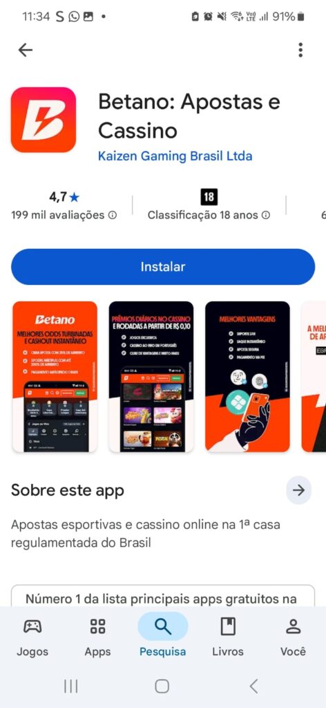 Betano: melhor app de apostas de 5 reais