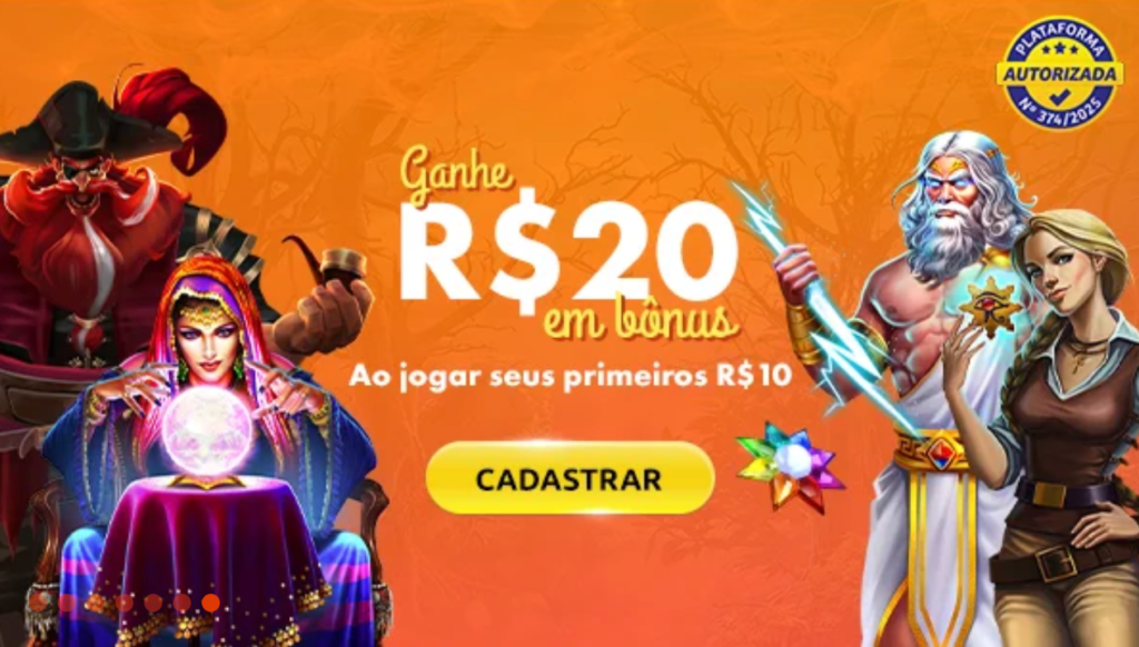 plataforma com bônus de R$ 20: Bacana Play