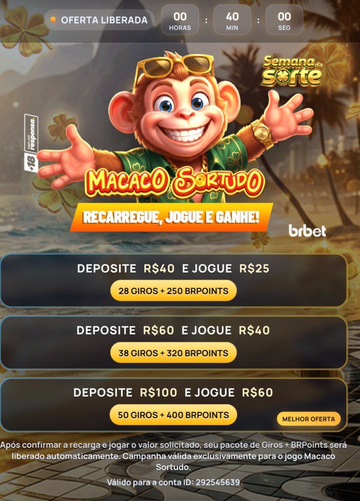 melhor plataforma com bônus: BRBET