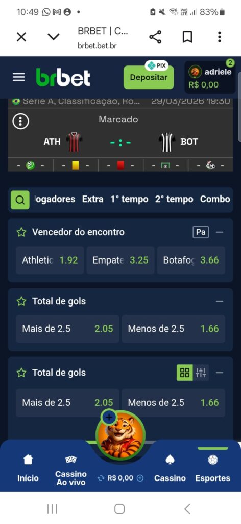 captura de tela do pagamento antecipado BRBET