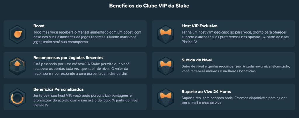 clube vip Stake Brasil