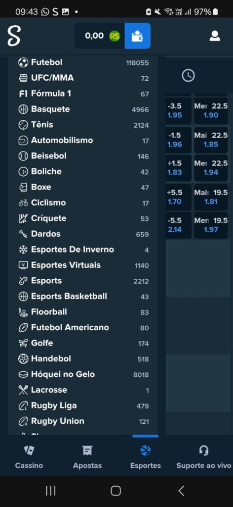 modalidades disponíveis para apostar na Stake