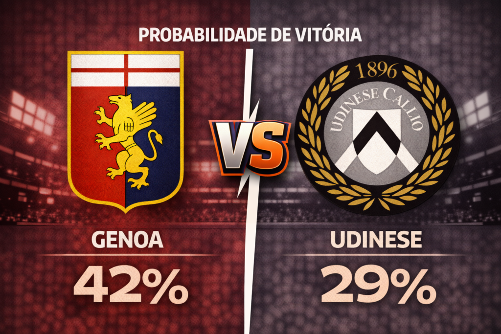 Confira os melhores palpites para Genoa x Udinese. Estatísticas atualizadas, melhores odds e onde assistir.
