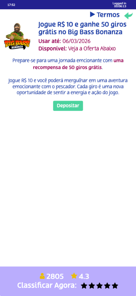 captura de tela da oferta de giros grátis PlayUZU bônus