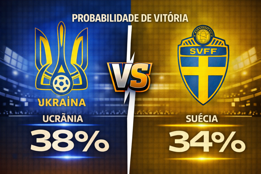 Confira os melhores palpites para Ucrânia x Suécia. Estatísticas atualizadas, melhores odds e onde assistir.