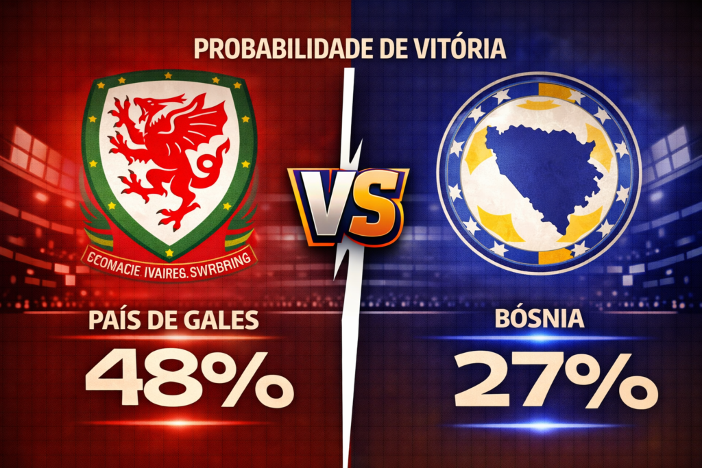 Confira os melhores palpites para País de Gales x Bósnia. Estatísticas atualizadas, melhores odds e onde assistir.