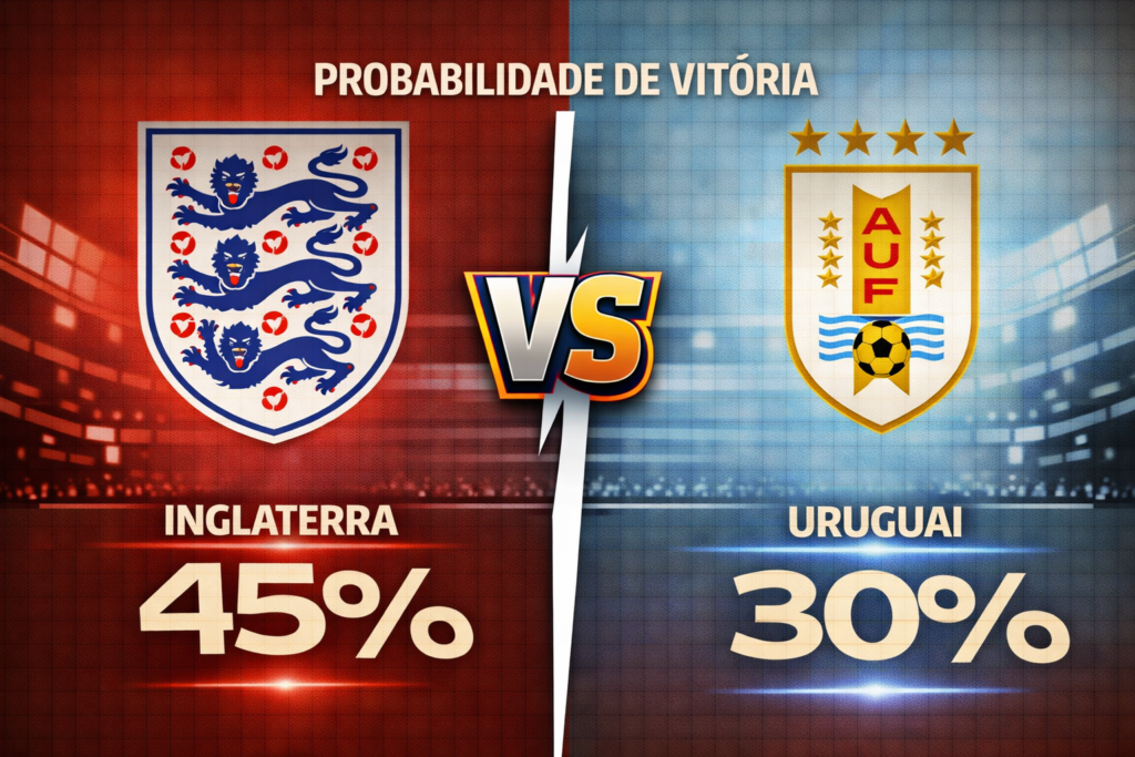 Confira os melhores palpites para Inglaterra x Uruguai. Estatísticas atualizadas, melhores odds e onde assistir.