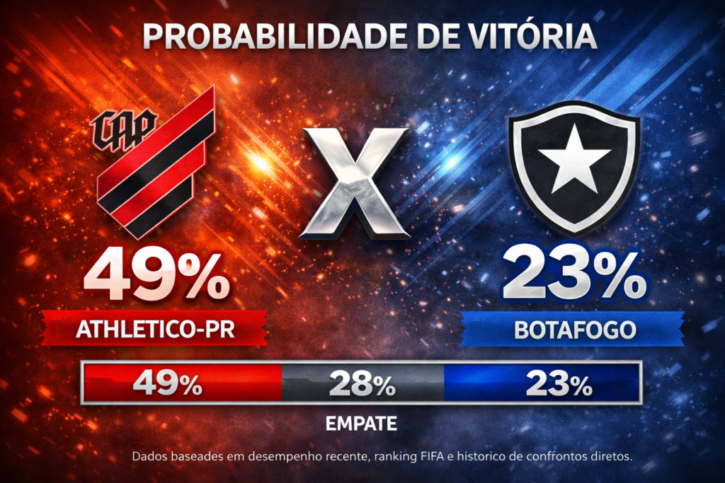 Confira os melhores palpites para Athletico-PR x Botafogo. Estatísticas atualizadas, melhores odds e onde assistir.