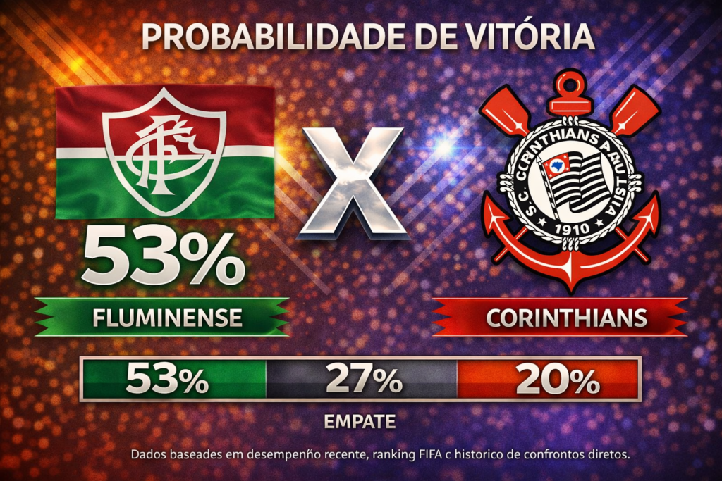 Confira os melhores palpites para Fluminense x Corinthians. Estatísticas atualizadas, melhores odds e onde assistir.