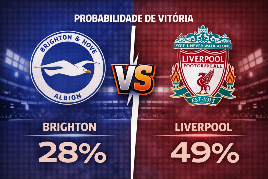 Confira os melhores palpites para Brighton x Liverpool. Estatísticas atualizadas, melhores odds e onde assistir.
