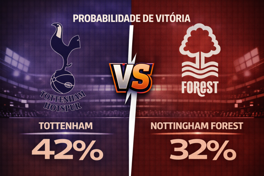 Confira os melhores palpites para Tottenham x Nottingham Forest. Estatísticas atualizadas, melhores odds e onde assistir.
