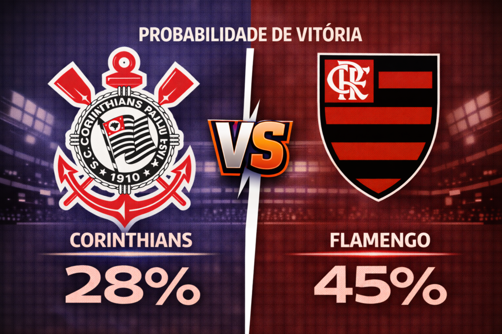 Confira os melhores palpites para Corinthians x Flamengo. Estatísticas atualizadas, melhores odds e onde assistir.
