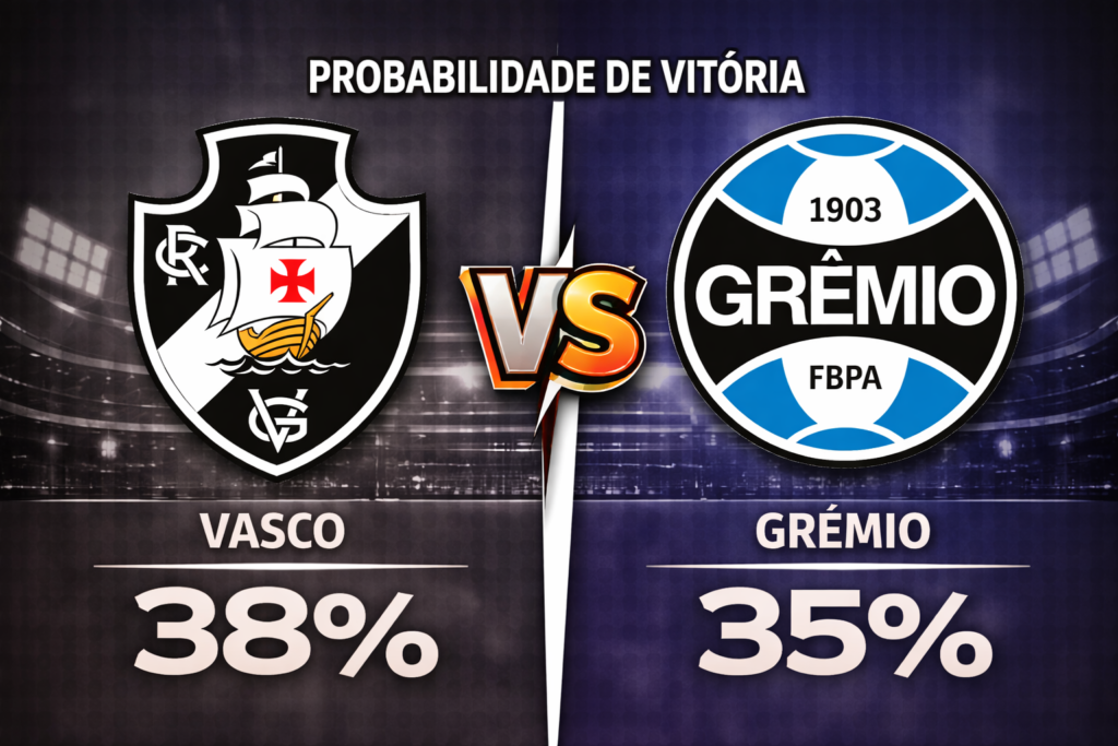 Confira os melhores palpites para Vasco x Grêmio. Estatísticas atualizadas, melhores odds e onde assistir.
