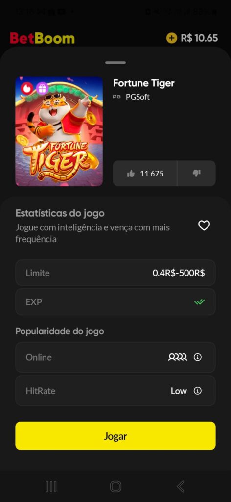 captura de tela do Fortune Tiger BetBoom