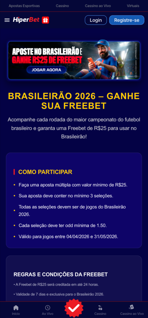 captura de tela da aposta grátis Hiperbet
