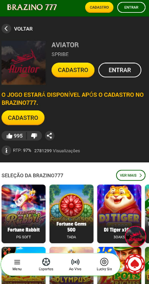 Brazino777: plataforma para jogar Aviator