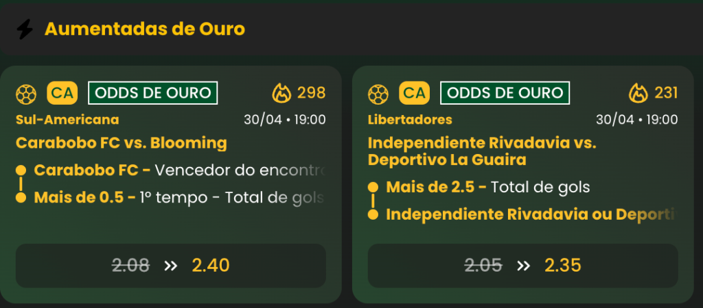 captura de tela das Aumentadas de Ouro - Super Odds da Jogo de Ouro