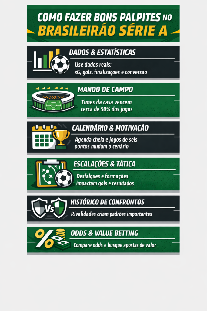como fazer bons palpites Brasileirão Série A