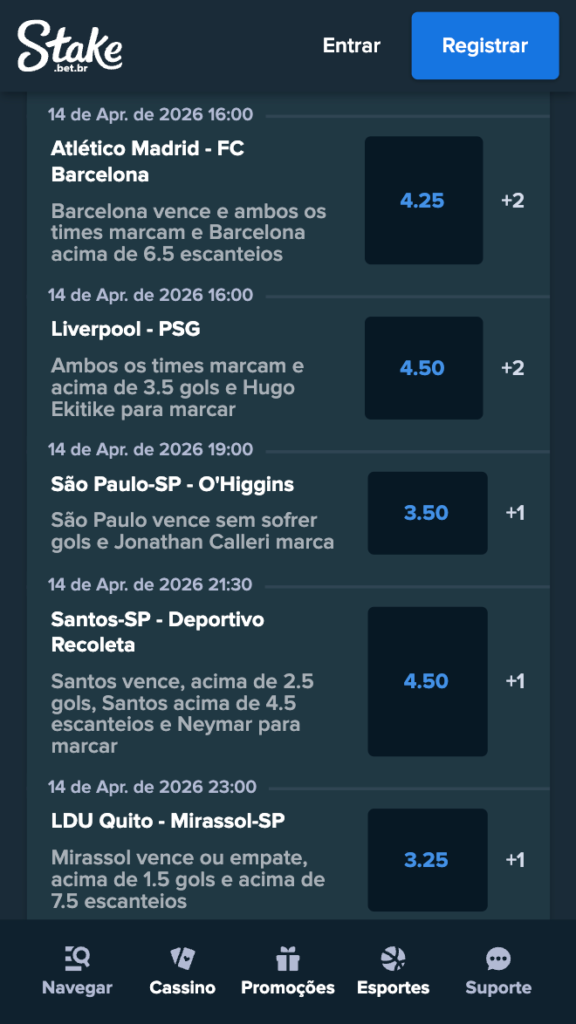 captura de tela do Multiplicador de Odds Stake