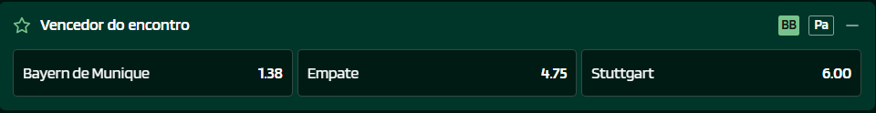 Tela de apostas em futebol na LotoGreen