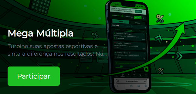 Tela da oferta Mega Múltipla sem exigência do código promocional Lotogreen