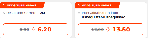 super odds para Canadá x Uzbequistão