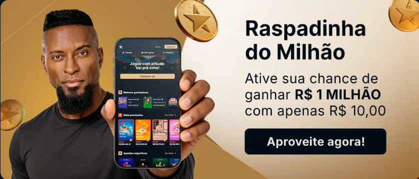 captura de tela da raspadinha do milhão, bônus da Estrela Bet