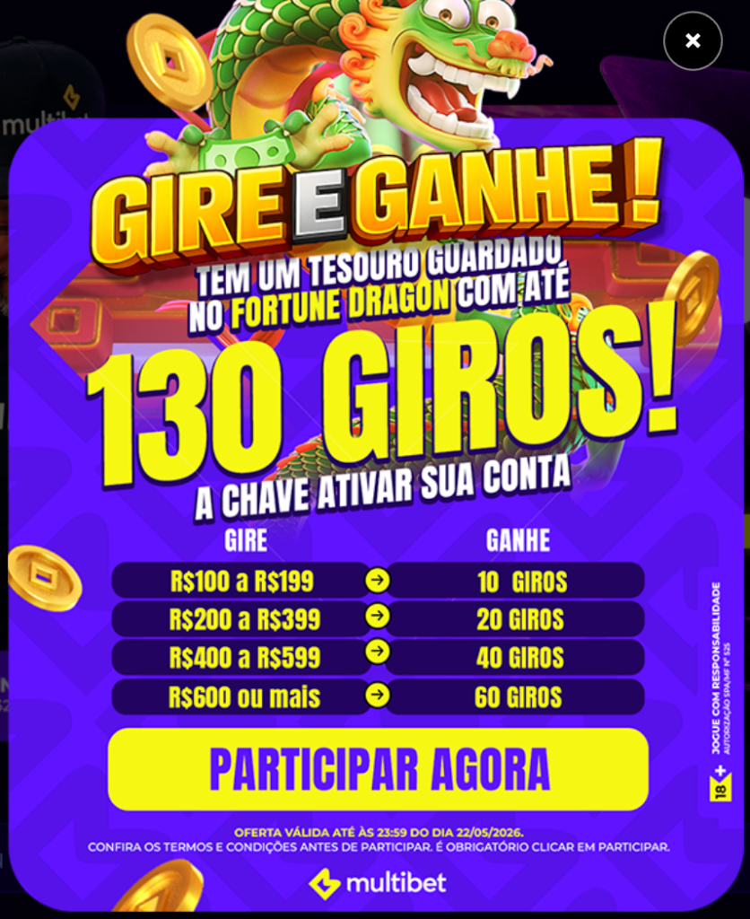 captura de tela das rodadas grátis na Multibet