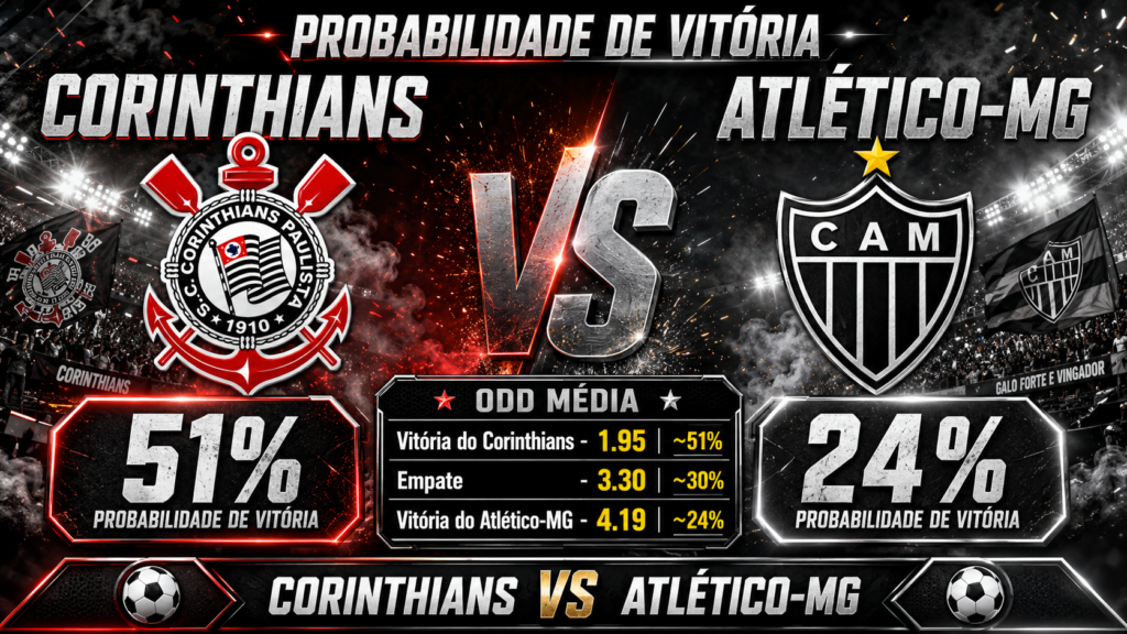 Palpites para Corinthians x Atlético-MG pelo Brasileirão
