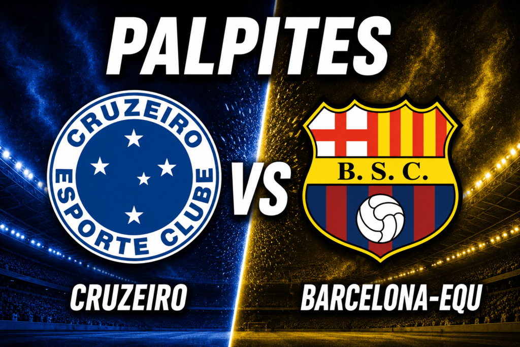 Confira os melhores palpites para Cruzeiro x Barcelona. Estatísticas atualizadas, melhores odds e onde assistir.
