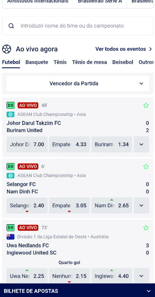 Imagem da tela de futebol na Lottoland