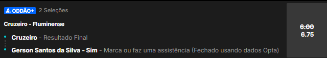 Palpites para o jogo Cruzeiro x Fluminense pelo Brasileirão