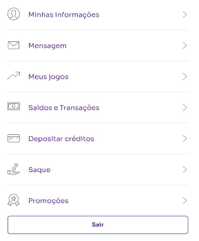Passo 2 para sacar na Sorte Online — tela do perfil da conta