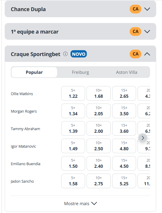 Sportingbet ou bet365: tela do mercado de apostas craque Sportingbet