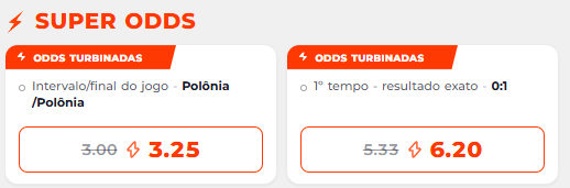 super odds para Polônia x Nigéria