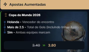 super odds para o jogo Holanda x Suécia pela Copa do Mundo