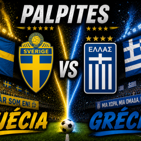 Suécia x Grécia palpite: análise, escalações e onde assistir — 04/06/2026