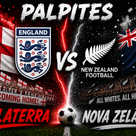 Inglaterra x Nova Zelândia palpite: Análise, escalações e onde assistir (06/06)