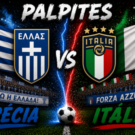 Palpite Grécia x Itália: escalações, odds e onde assistir — Amistoso 07/06/2026