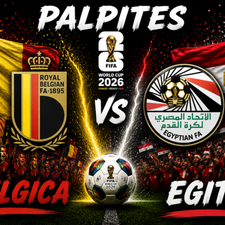 Palpite Bélgica x Egito: odds, escalações e onde assistir — 15/06