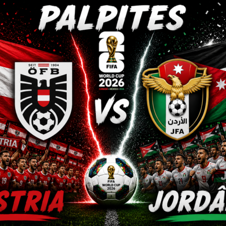 Áustria x Jordânia: palpite, escalações e onde assistir — Copa do Mundo 2026 (1ª rodada, Grupo J)