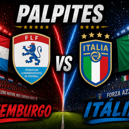 Palpite Luxemburgo x Itália: prognóstico, odds e onde assistir o amistoso (03/06/2026)