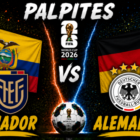 Palpite Equador x Alemanha: prognóstico, odds e escalações — Copa do Mundo 2026 (25/06)